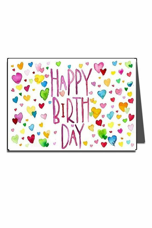 Carte de voeux Happy Hearts