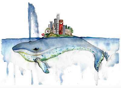 Art - Impression Lakeness Monster's pour cadre