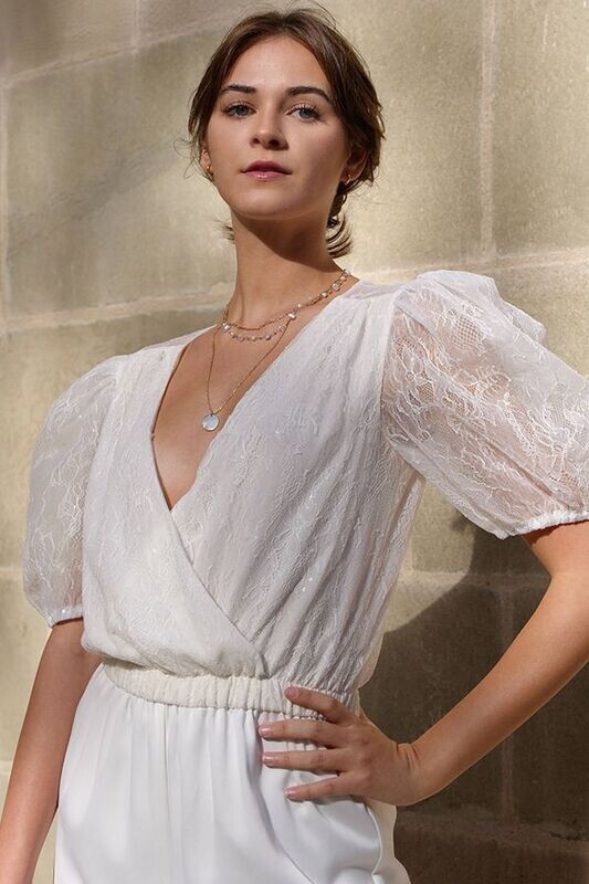 Colombe  - Mariée Combi-Pantalon