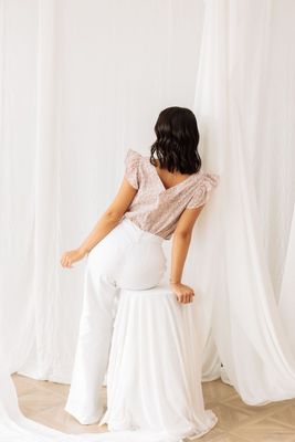 Pantalon en Lin doublé