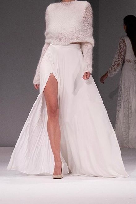 Jupe fendue Cyclone - Mariée d'hiver