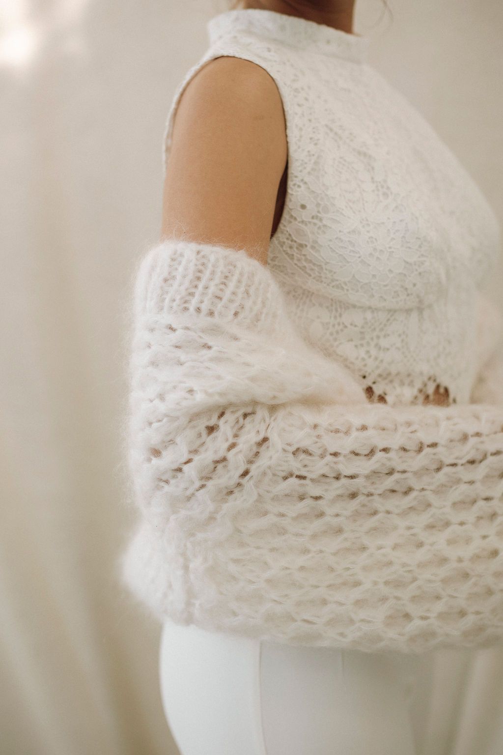 Cardigan Mary - Mariée d'hiver