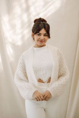 Cardigan Mary - Mariée d'hiver