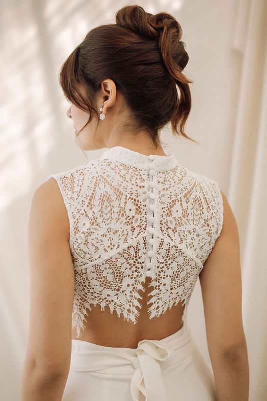 Crop Top Emma - Mariée bohème