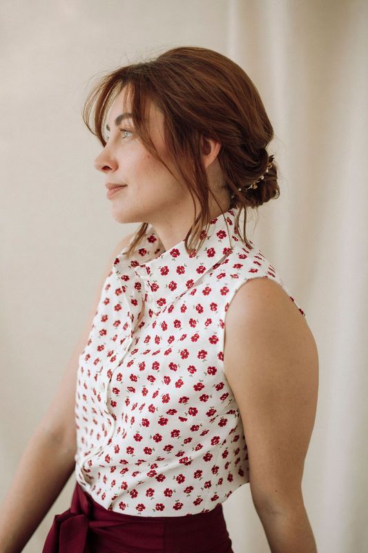 Chemise coquelicot