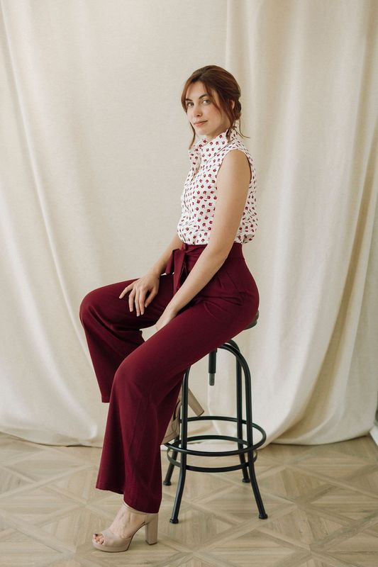 Pantalon Aubergine