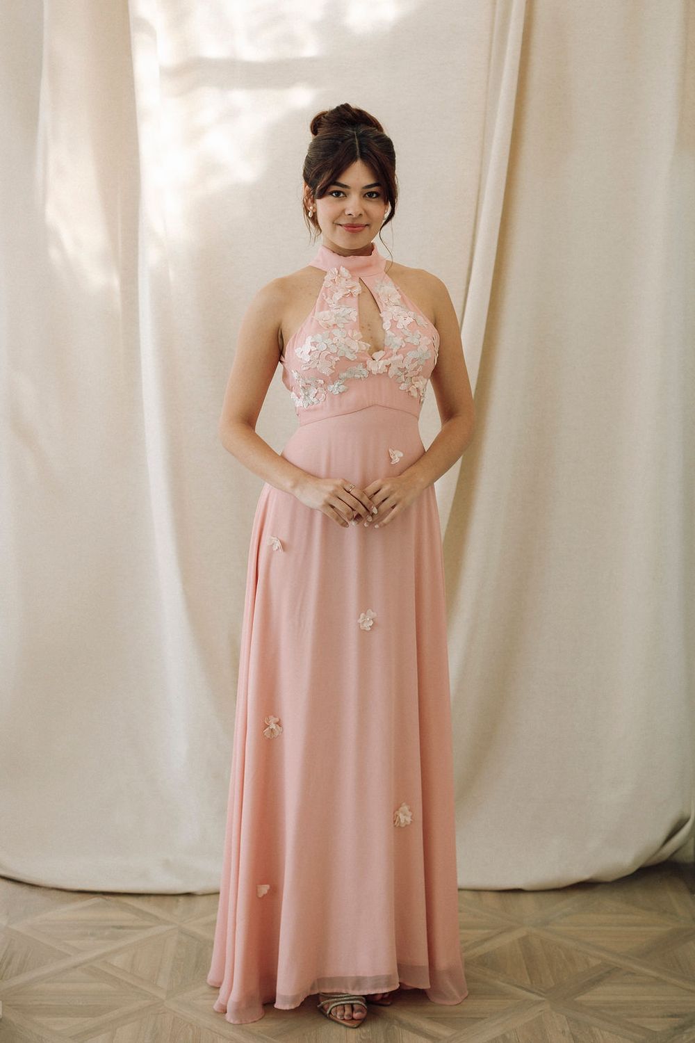 Robe longue Athina broderie