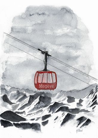 Art - Impression Megève pour cadre