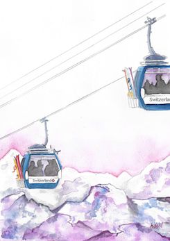 Art - Impression Montagnes Suisses pour cadre