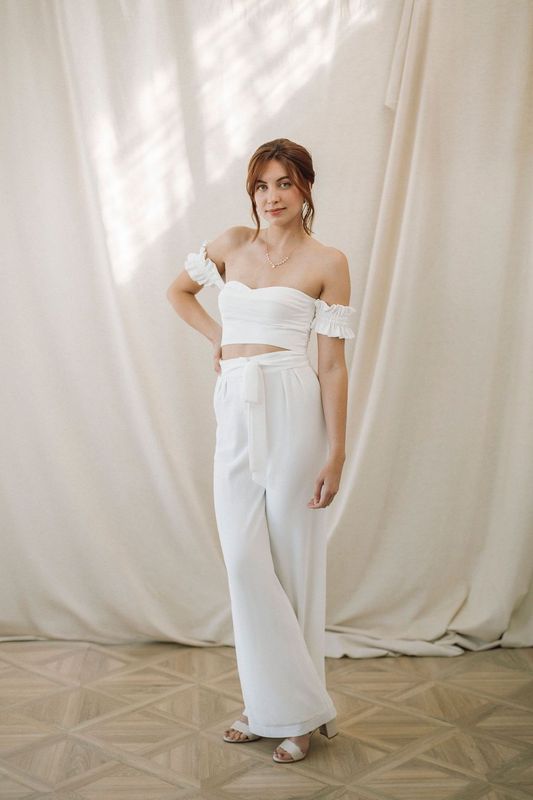 Aurora Mousseline - Pantalon de Mariée