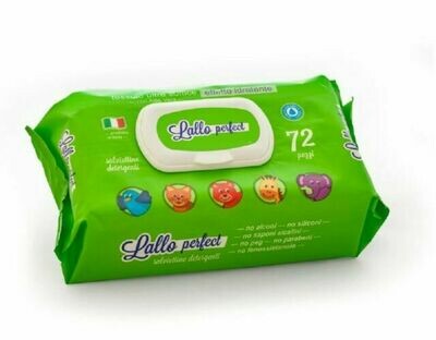 Lallo Perfect Salviette Detergenti neonato, 72pz