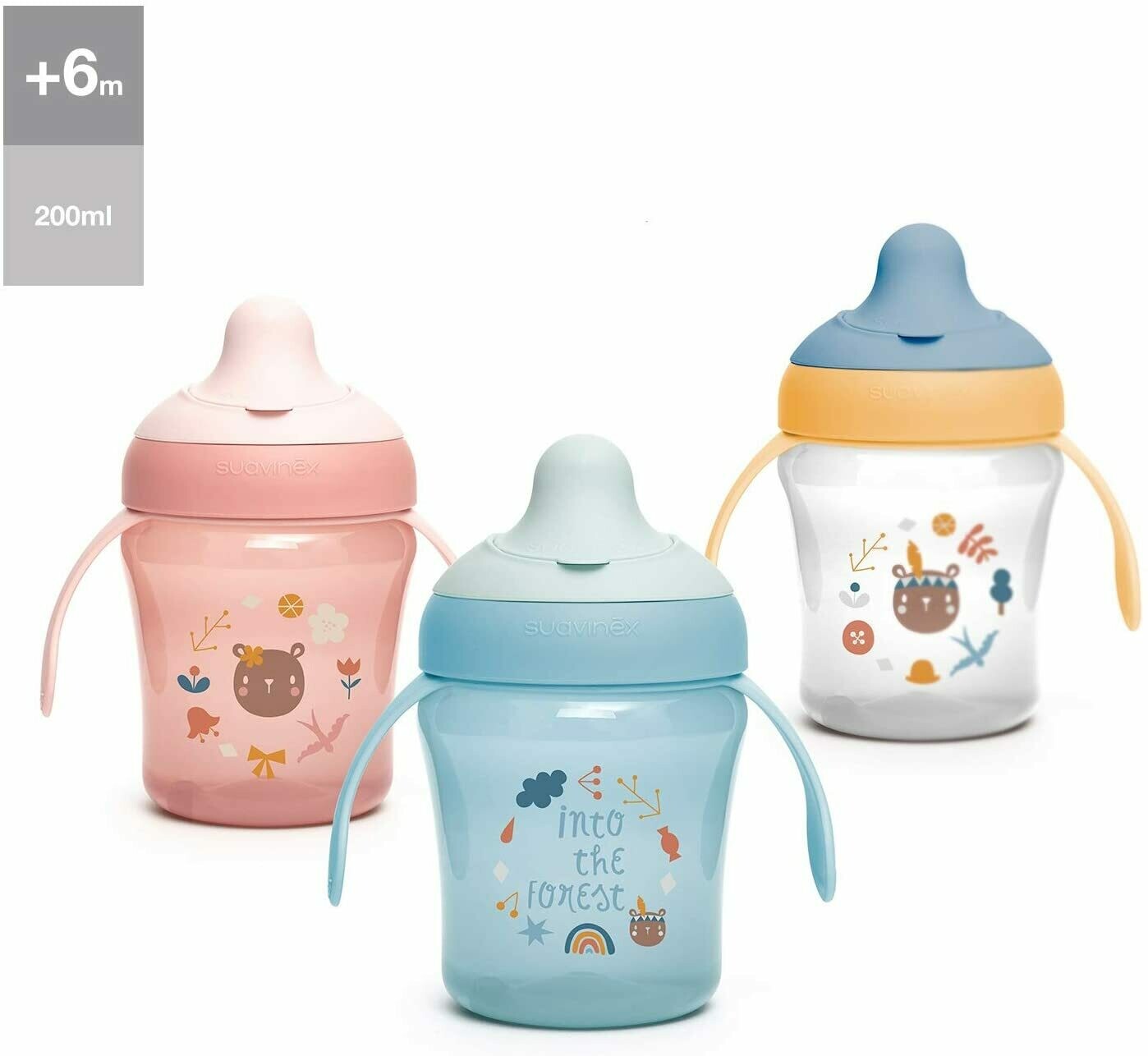 Suavinex Learning Cup Forest 6+, 200 ml