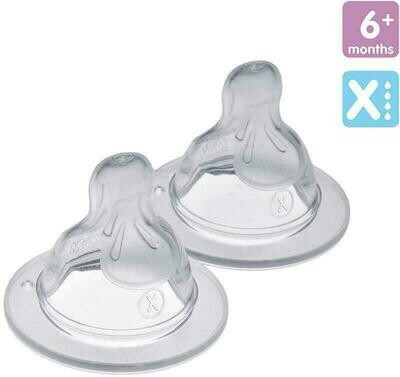 MAM Set 2 Tettarelle Flusso X, 6 mesi+