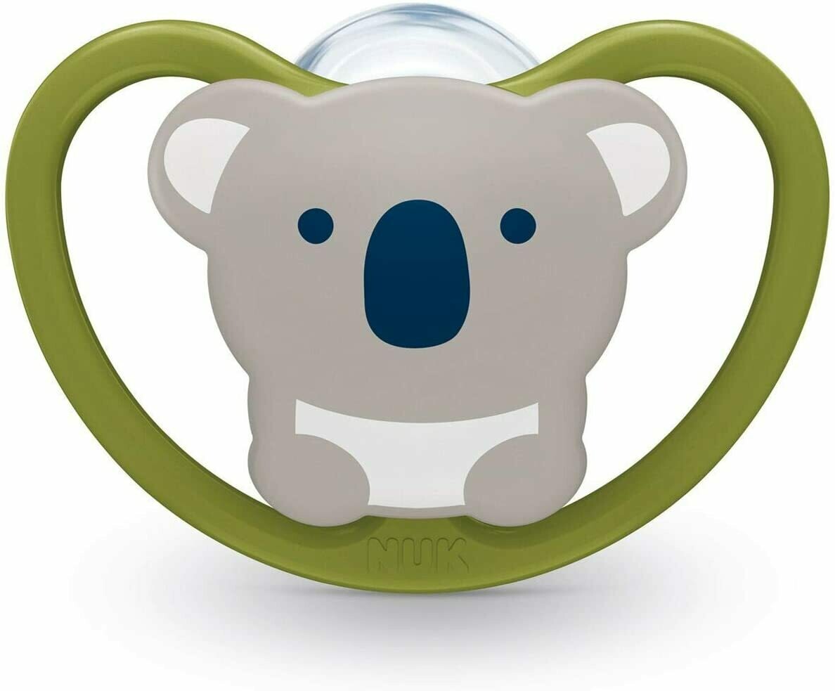 NUK First Choice Succhietto Ortodontico 18-36 Mesi - Calma I Bambini, 2 Pezzi Con Custodia