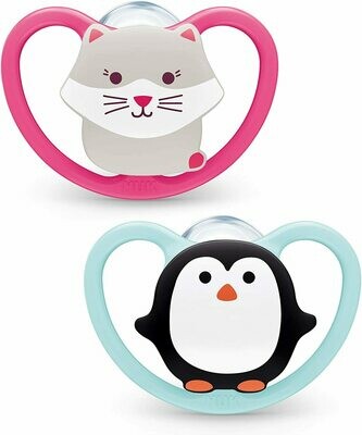 NUK Space 6-18 mesi Gattino/Pinguino bambina