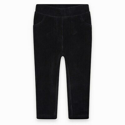 Tuc Tuc leggings velluto nero neonata