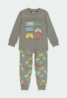 Boboli pigiama Game grigio bambino