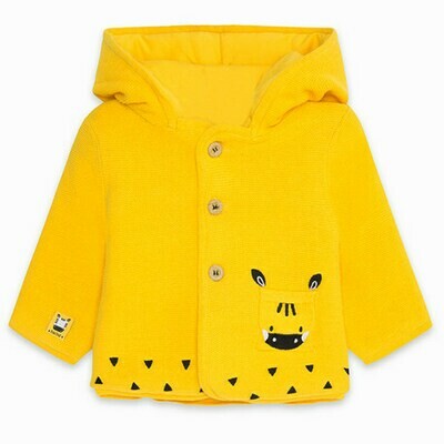 Tuc Tuc giubbotto tricot Stripes and Dots giallo neonato