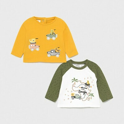 Mayoral Set magliette Safari neonato
