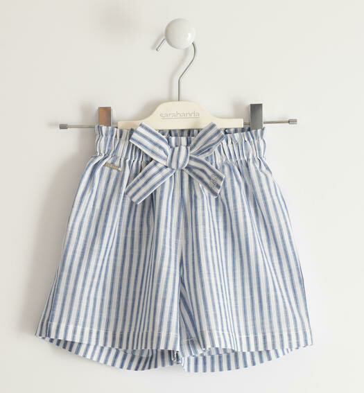 Sarabanda pantalone corto leggero Righe bambina