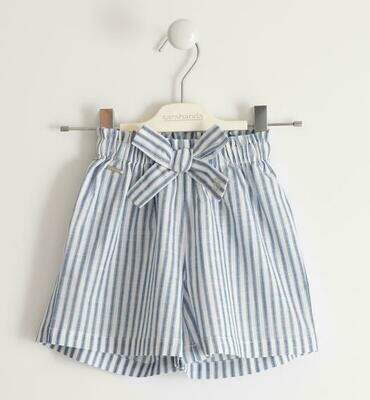 Sarabanda pantalone corto leggero Righe bambina