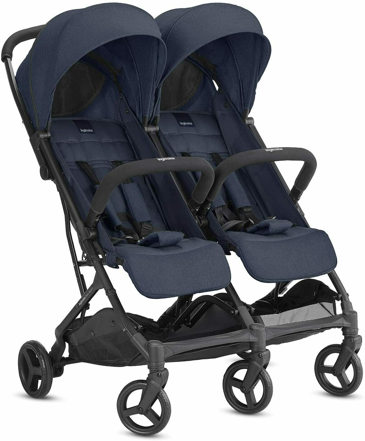 Inglesina Twin Sketch passeggino gemellare o fratellare Navy Blu, 0 mesi+