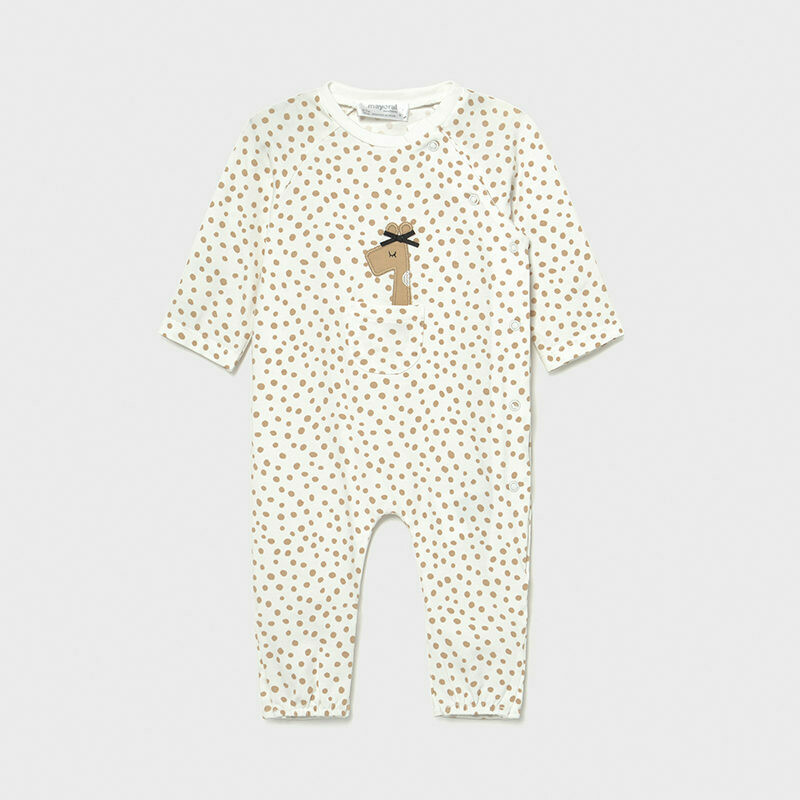 Mayoral tutina Pois Giraffa beige neonata