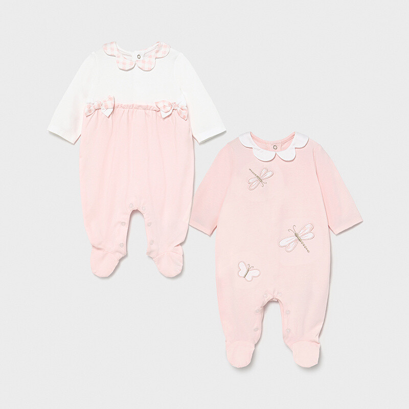 Mayoral Set 2 tutine Farfalle Rosa neonata