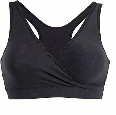 Medela Sleep Bra Reggiseno da notte per la gravidanza e l&#39;allattamento Nero, 1pz