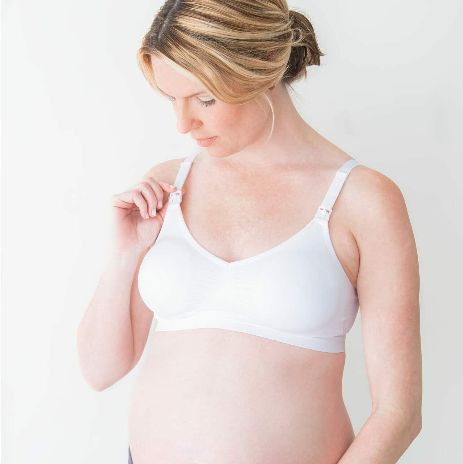 Medela Comfy Bra Reggiseno gravidanza e allattamento con coppe Bianco, 1pz