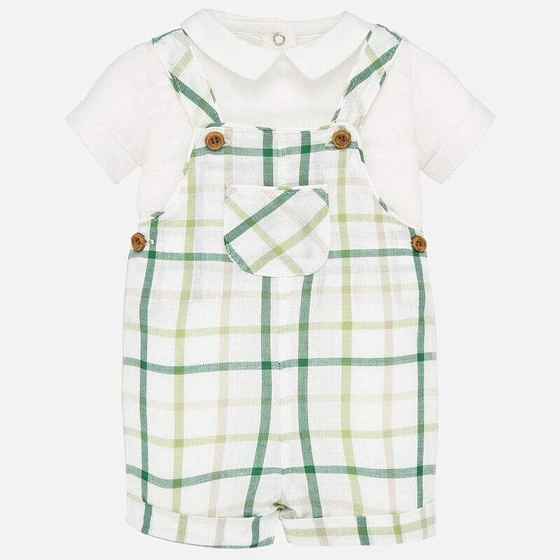 Mayoral Completo Salopette Amazonas verde neonato