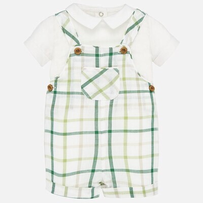 Mayoral Completo Salopette Amazonas verde neonato