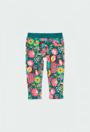 Boboli pantalone Fiori Verde bambina
