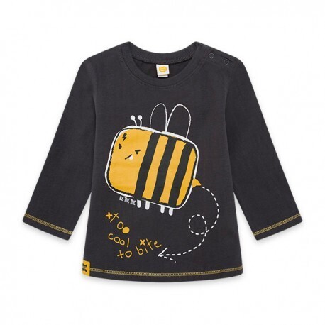Tuc Tuc maglia Bee Happy grigio bambino