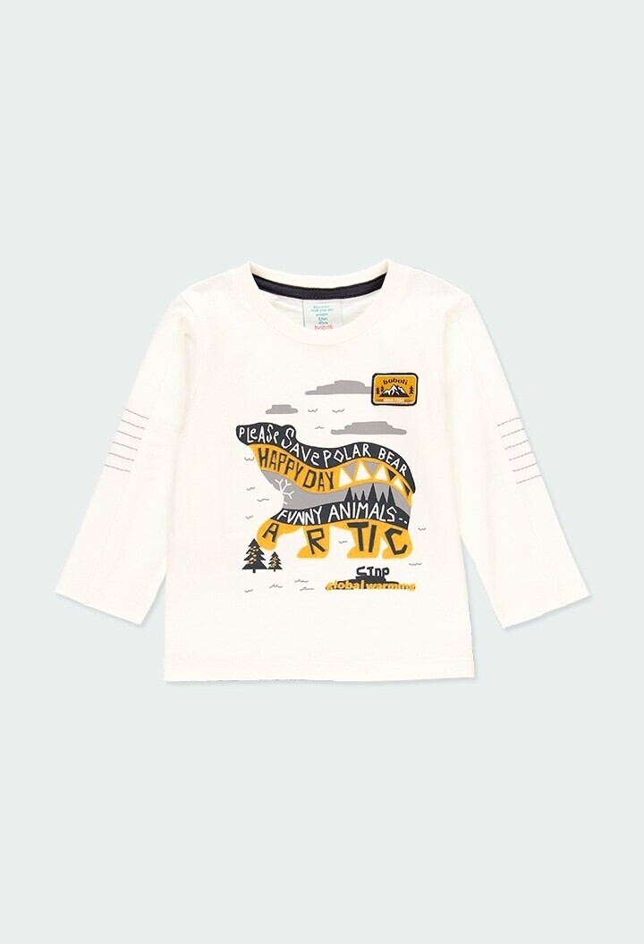 Boboli maglietta Orso Panna bambino