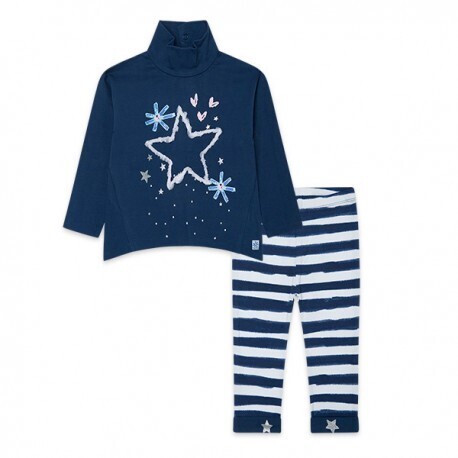Tuc Tuc completo leggings Glaciar Azzurro bambina