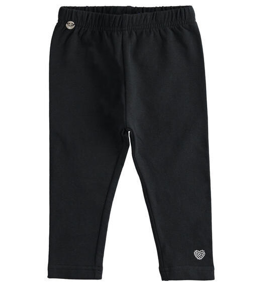 Sarabanda leggings nero bambina