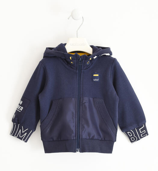 Sarabanda felpa con tasche Urban Blu Navy bambino