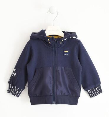Sarabanda felpa con tasche Urban Blu Navy bambino