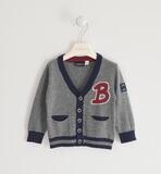 Sarabanda cardigan tricot College Grigio bambino