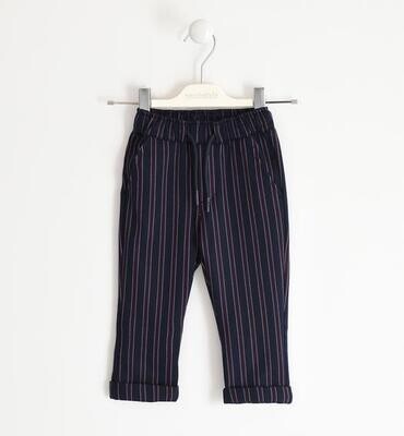 Sarabanda pantalone gessato blu bambino