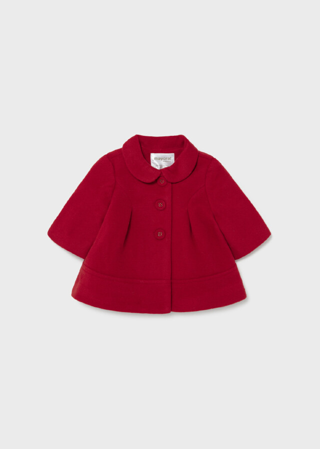 Mayoral cappotto panno rosso neonata