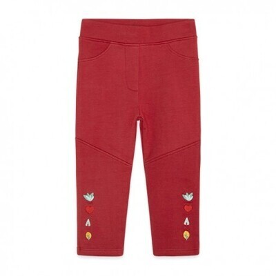 Tuc Tuc leggings felpa Highlands rosso bambina