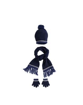 Sarabanda Set cappello sciarpa e guanti blu bambino