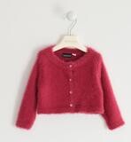 Sarabanda cardigan Lurex Rosso bambina