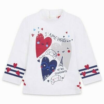 Tuc Tuc maglia Les Parisien Cuori neonata