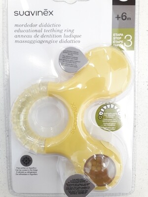 Suavinex massaggiagengive didattico giallo, 6 mesi+