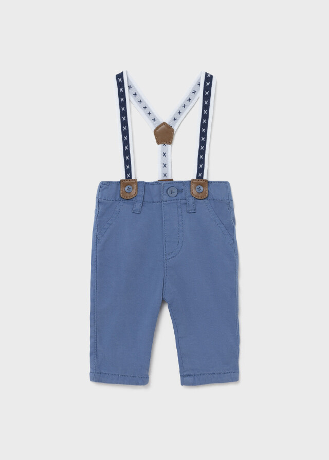 Mayoral pantalone bretelle Ceruleo neonato