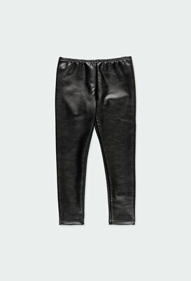 Boboli Leggings Ecopelle nero bambina