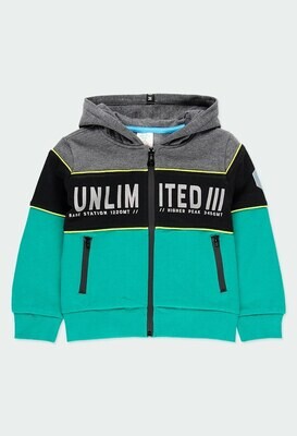 Boboli felpa Unlimited Verde/Nero/Grigio bambino